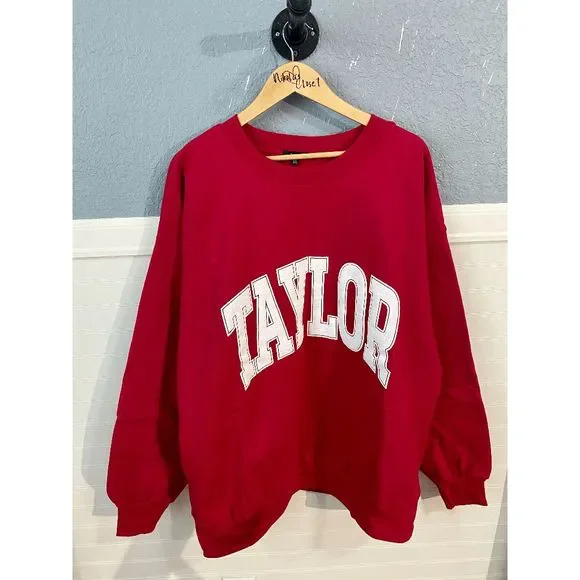 The Bar Red Taylor Varsity Sweatshirt - Picture 4 of 9